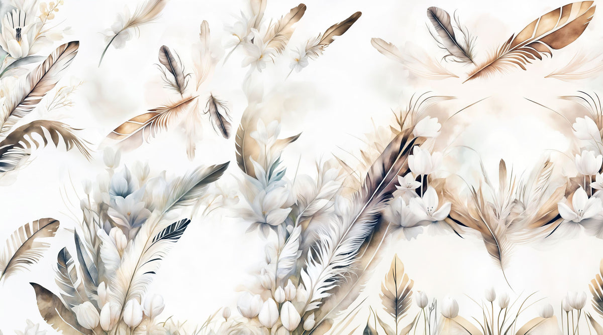 Tender Love Blue Yellow Mural Wallpaper - pure wallpaper artwork