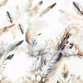 Tender Love Blue Yellow Mural Wallpaper - pure wallpaper artwork