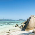 Rock Beach Mural Wallpaper - Blue Tone - pure wallpaper artwork