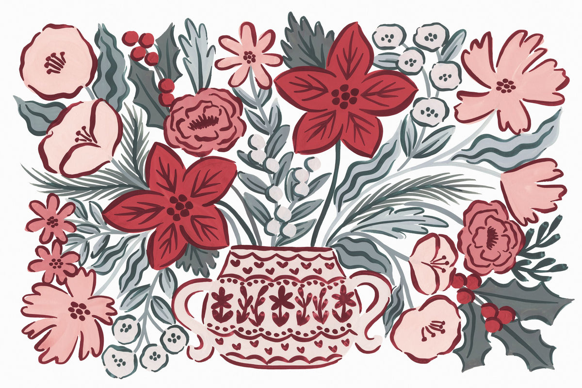 Christmas Reverie VI Mural Wallpaper - pure wallpaper artwork