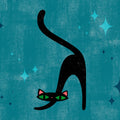 Retro Cat, Blue Mural Wallpaper - pure wallpaper artwork