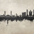 Faislabad Pakistan Skyline Concrete Mural Wallpaper - pure wallpaper artwork