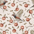 Chaffinchs and Apples Mural Wallpaper - pure wallpaper artwork