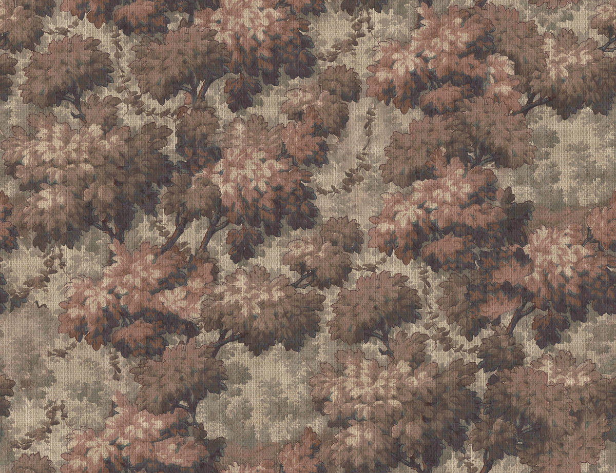 Greenwood Linden, Vintage Rose Mural Wallpaper - pure wallpaper artwork