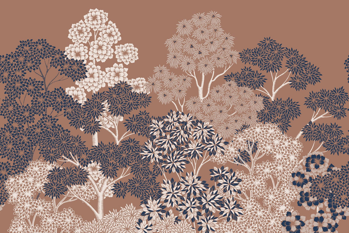 Overleaf Woodland, Fudge Mural Wallpaper - pure wallpaper artwork