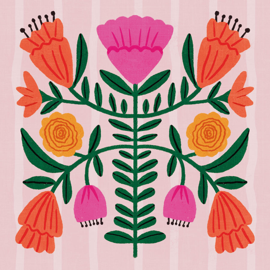 Modern Botanical IV Mural Wallpaper