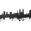 St Gallen Switzerland Skyline Black & White Mural Wallpaper - pure wallpaper artwork