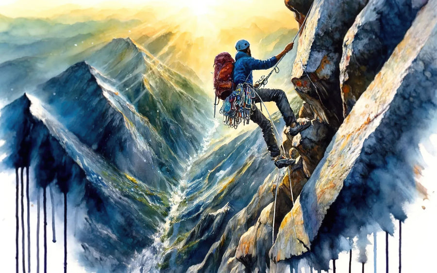 The Climber's Dance with Nature Mural Wallpaper