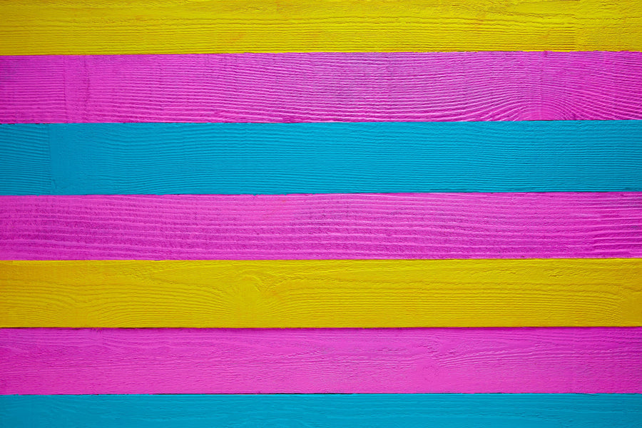 Colorful Mexican Wood Mural Wallpaper