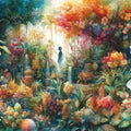 Lush Garden of Eden At Sunrise Mural Wallpaper - pure wallpaper artwork