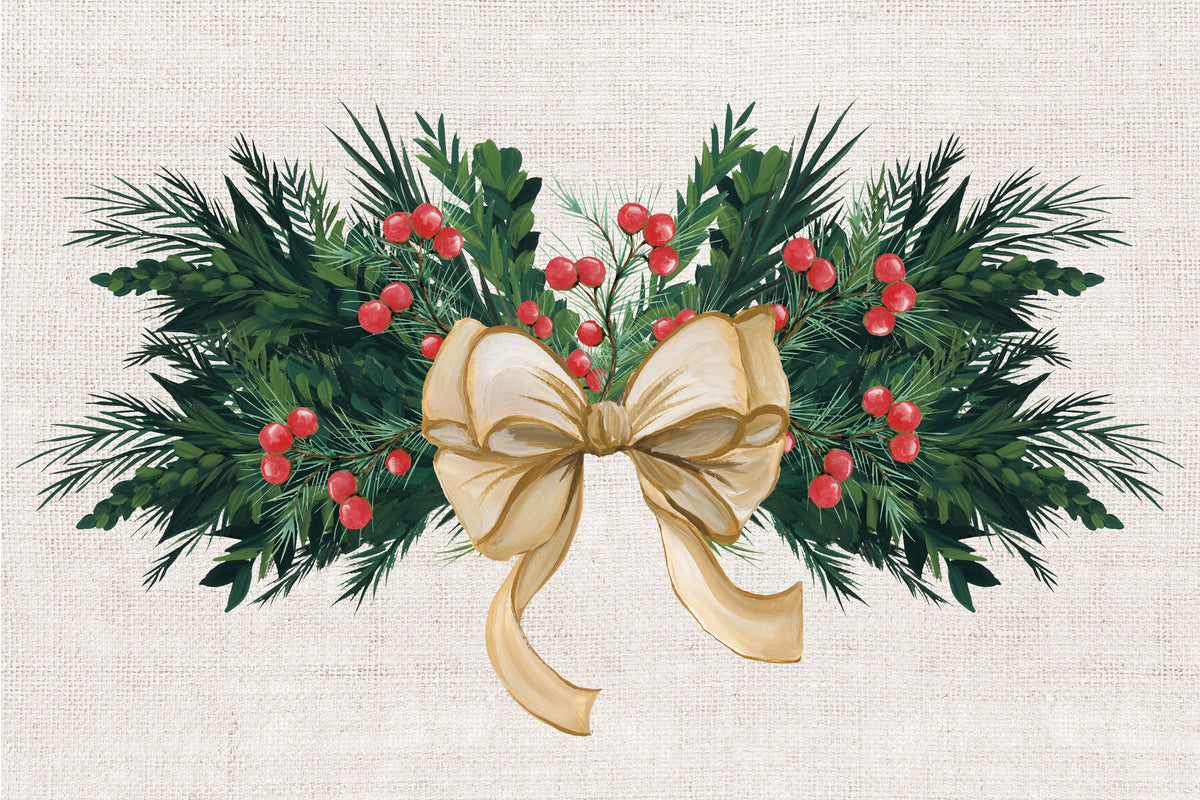 Evergreen Christmas I Mural Wallpaper - pure wallpaper artwork