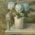 Hydrangea Bouquet on Bench Mural Wallpaper - pure wallpaper artwork