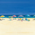 Day At the Beach Mural Wallpaper - Blue Tone - pure wallpaper artwork