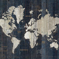 Old World Map Blue V2 Mural Wallpaper - pure wallpaper artwork
