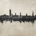 Karlsruhe Germany Skyline Concrete Mural Wallpaper - pure wallpaper artwork