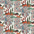 Garden of Myth and Memory Pattern, White Mural Wallpaper - pure wallpaper artwork