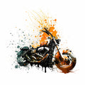 Motorcycle Action Mural Wallpaper - pure wallpaper artwork