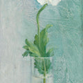 Poppy on Blue Mural Wallpaper - pure wallpaper artwork