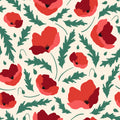 Poppy Field Mural Wallpaper - pure wallpaper artwork