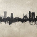 Tirana Skyline Concrete Mural Wallpaper - pure wallpaper artwork