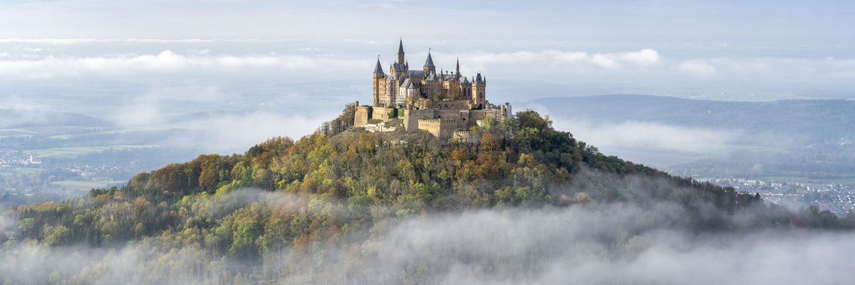 Hohenzollern Castle in Fall Mural Wallpaper - pure wallpaper artwork