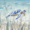 Undersea Turtle Mural Wallpaper - pure wallpaper artwork