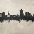 Montgomery Alabama Skyline Concrete Mural Wallpaper - pure wallpaper artwork