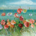 Coastal Poppies Mural Wallpaper - pure wallpaper artwork