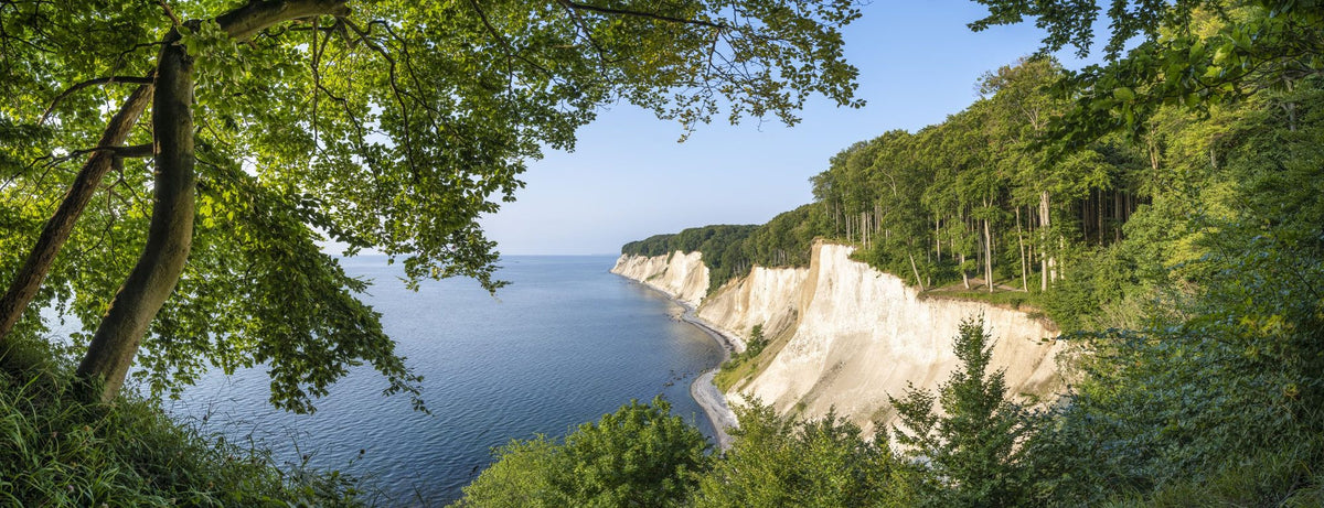 Chalk Cliffs Panorama Mural Wallpaper - pure wallpaper artwork