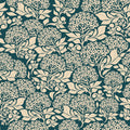 Hydrangea, Teal Mural Wallpaper - pure wallpaper artwork