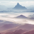 Soft Mountains Mural Wallpaper - pure wallpaper artwork