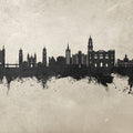 Málaga Spain Skyline Concrete Mural Wallpaper - pure wallpaper artwork