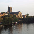 Cathedral Riverfront Mural Wallpaper - pure wallpaper artwork