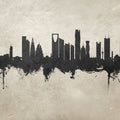 Riyadh Saudi Arabia Skyline Concrete Mural Wallpaper - pure wallpaper artwork