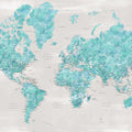 World Map Cities - Harriet Mural Wallpaper - pure wallpaper artwork