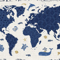 Sea This Map White Mural Wallpaper - pure wallpaper artwork