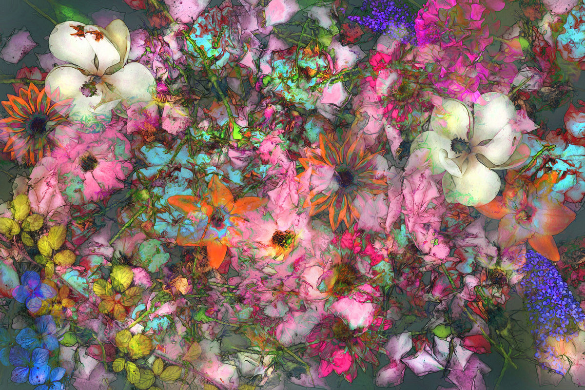Rose Entanglement Mural Wallpaper - pure wallpaper artwork