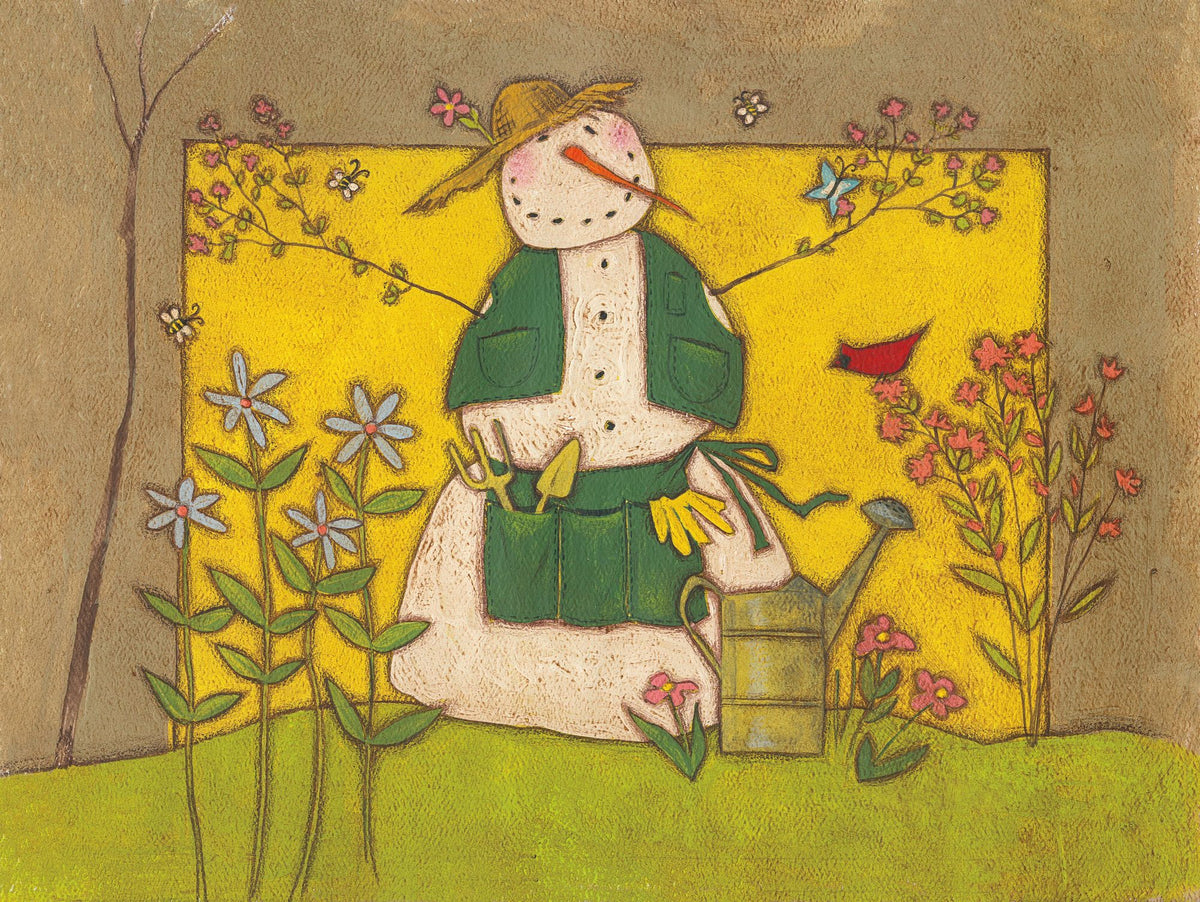 Seasonal Snowman V Mural Wallpaper - pure wallpaper artwork