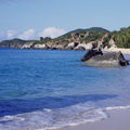 Tropical Boulder Cove Mural Wallpaper - pure wallpaper artwork