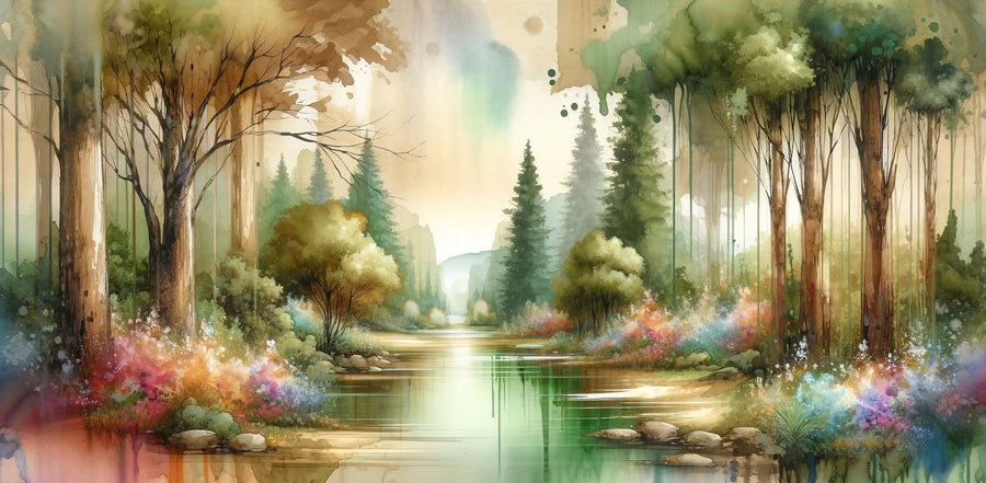 Captivating Forest Mural Wallpaper