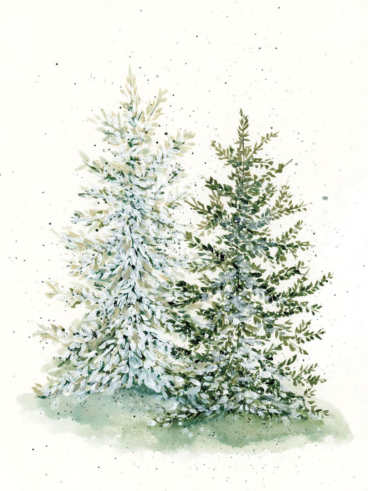 Winter Pine Mural Wallpaper - pure wallpaper artwork