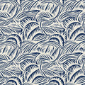 Swaying Leaves, Royal Blue Mural Wallpaper - pure wallpaper artwork