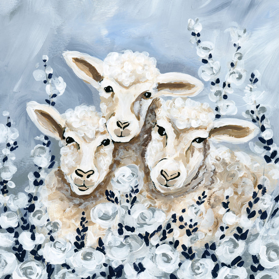Sheep in the Meadow Mural Wallpaper