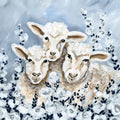 Sheep in the Meadow Mural Wallpaper - pure wallpaper artwork