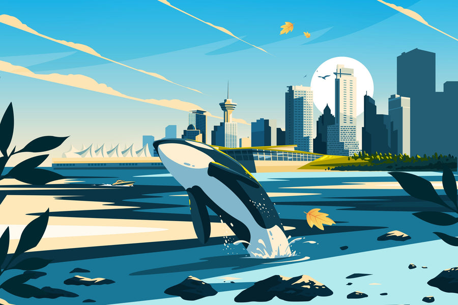 Travel Vancouver Mural Wallpaper