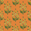 Golden Viva Orange Mural Wallpaper - pure wallpaper artwork