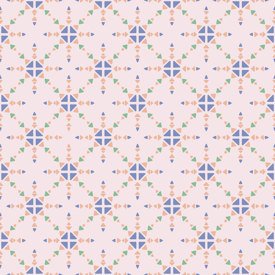 Blush Tiles Mural Wallpaper