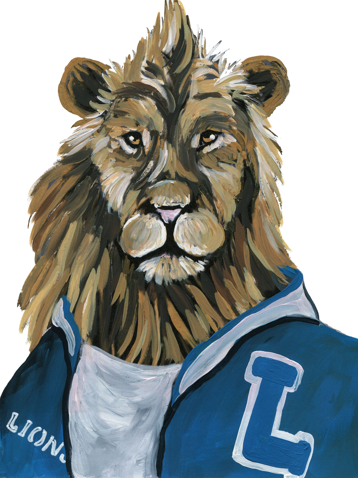 Letterman Lion Mural Wallpaper - pure wallpaper artwork
