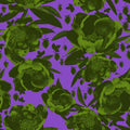 Pop Peonies, Green & Purple Mural Wallpaper - pure wallpaper artwork