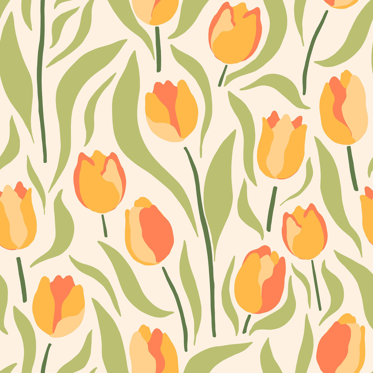 Tulipa Pretty Princess Mural Wallpaper - pure wallpaper artwork